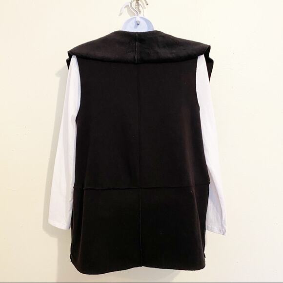 CABLE & GAUGE Black Fleece Lined Vest, M, NWT! - Picture 7 of 10